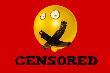 Silenced Expression. Censored Balloon. Freedom of speech