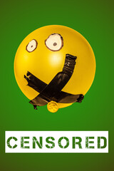 Silenced Expression. Censored Balloon. Freedom of speech