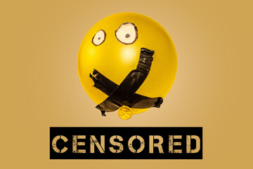 Silenced Expression. Censored Balloon. Freedom of speech