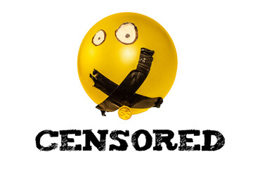 Silenced Expression. Censored Balloon. Freedom of speech