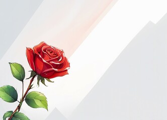 Red rose background for your text, title