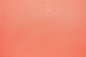 Coral canvas texture background, top view. Simple and clean wallpaper with copy space area for text or design 