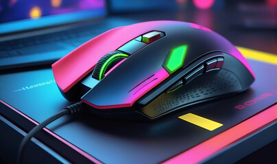 Backlit gaming computer mouse