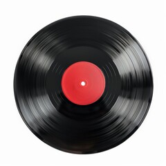 A classic vinyl record isolated on white background