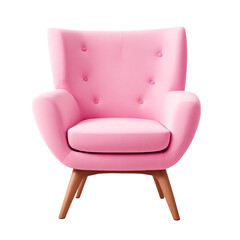 Fototapeta premium Modern Cushion and Armchair isolated on transparent background PNG Image. Generative AI.