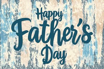 Happy Father's Day lettering on crumpled paper background