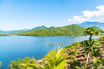 Dongfangdaguangba mountain lake in Hainan, China