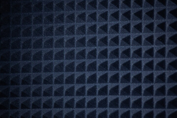 Perspective view of the pyramid style padding layer panel for voice recording.