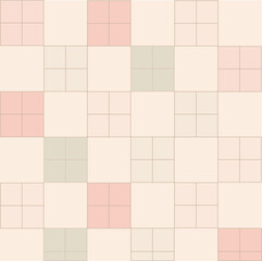 Pastel Tile Pattern Background - Soft Cute Color Palette