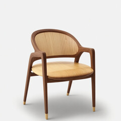 Obraz premium Modern Cushion and Armchair isolated on transparent background PNG Image. Generative AI.