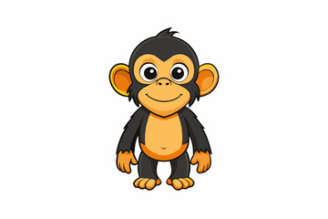 bonobo vector illustration