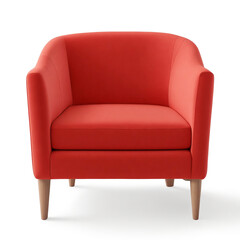 Fototapeta premium Modern Cushion and Armchair isolated on transparent background PNG Image. Generative AI.