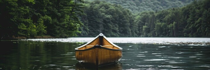 photo of a canoe on the water -