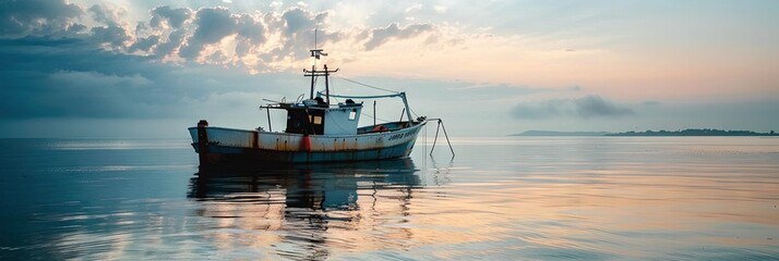 photo of a fishing vessel on the water 