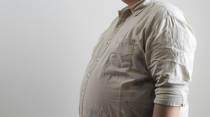 肥満の男性 - obrazy, fototapety, plakaty
