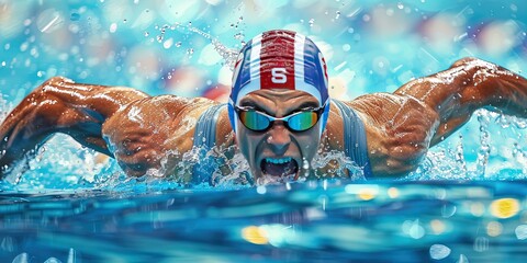 photo of Olympic swimmer, Team USA