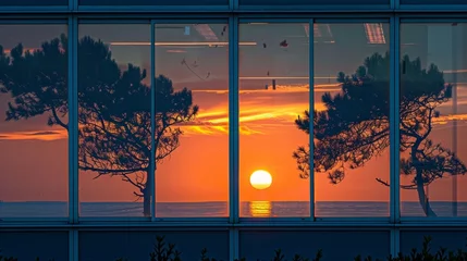 Foto op Plexiglas sunset over the sea © mudasir