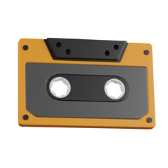 Obraz premium 3d render Cassette Tape illustration