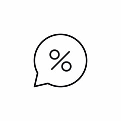 discount speech bubble chat icon
