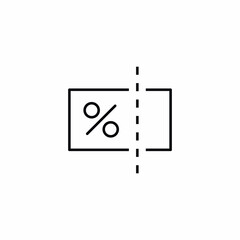 discount card voucher gift icon