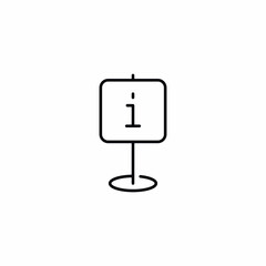 information sign mark stand icon