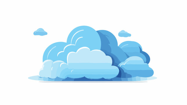 Vector image icon with dialog cloud with white background