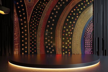 Brightly Lit Room With Circular Light