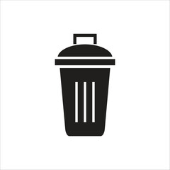 trash can vetor icon line new