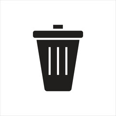 trash can vetor icon line new