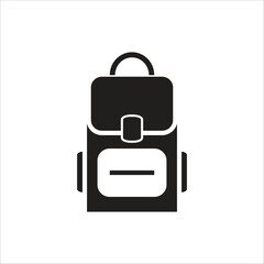 school bag vector icon line template