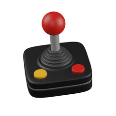 3d render Retro Joystick  illustration