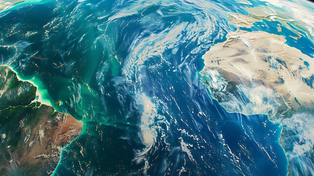 An awe-inspiring image capturing the beauty and diversity of planet Earth as seen from space