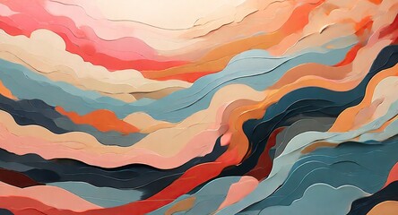 wavy mountain background with dynamic and fluid