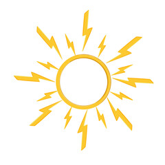 sun icon isolated on transparent background	
