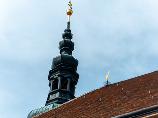 Heiligenkreuz, Austria - April 14, 2024: overall view on the details of exterior and interior of...