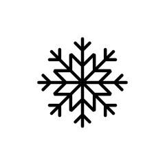 Snowflake icon vector isolated on white background. snow icon vector. Symbol of winter, frozen