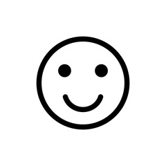 Smile icon vector isolated on white background. Smile vector icon. Emoticon Icon vector. Emoji