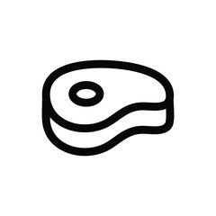 Obraz premium Simple Meat icon. The icon can be used for websites, print templates, presentation templates, illustrations, etc 