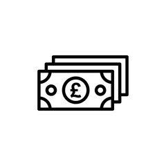 Money icon vector isolated on white background. Money vector icon. Dollar icon
