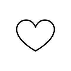 Heart icon vector isolated on white background. Heart vector icon. Like icon vector. Love