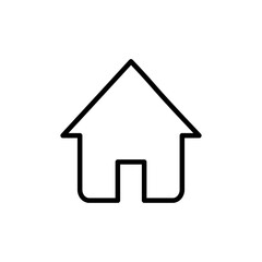 Home icon vector isolated on white background. House vector icon. Address
