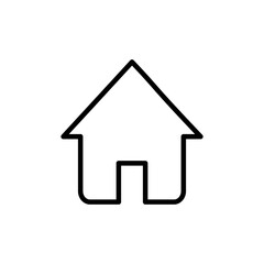 Home icon vector isolated on white background. House vector icon. Address