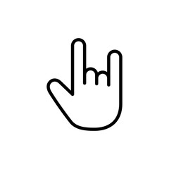 Hand icon vector isolated on white background. Hand gesture. hand stop