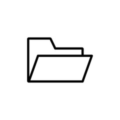 Folder Icon vector isolated on white background. Folder and documents Icon. icon archive