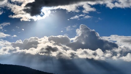 Fototapeta premium Dramatic sky that foreshadows the beginning of a story. 