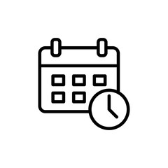 calendar icon vector isolated on white background. Calender symbol. Calendar vector icon. Deadline. Date. Time