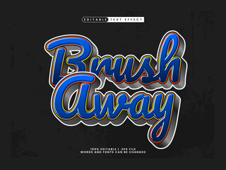 Obraz premium brush away editable text effect
