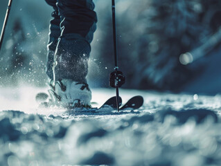 Winter Sports: Portrait of a Skier - obrazy, fototapety, plakaty