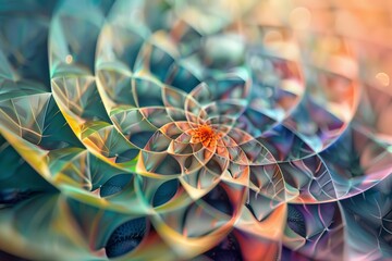 A mesmerizing rainbow fractal with a fluid design and hypnotic colors, ideal for abstract backgrounds and visual effects in creative projects.

