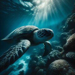 Fototapeta premium sea ​​turtle 3
